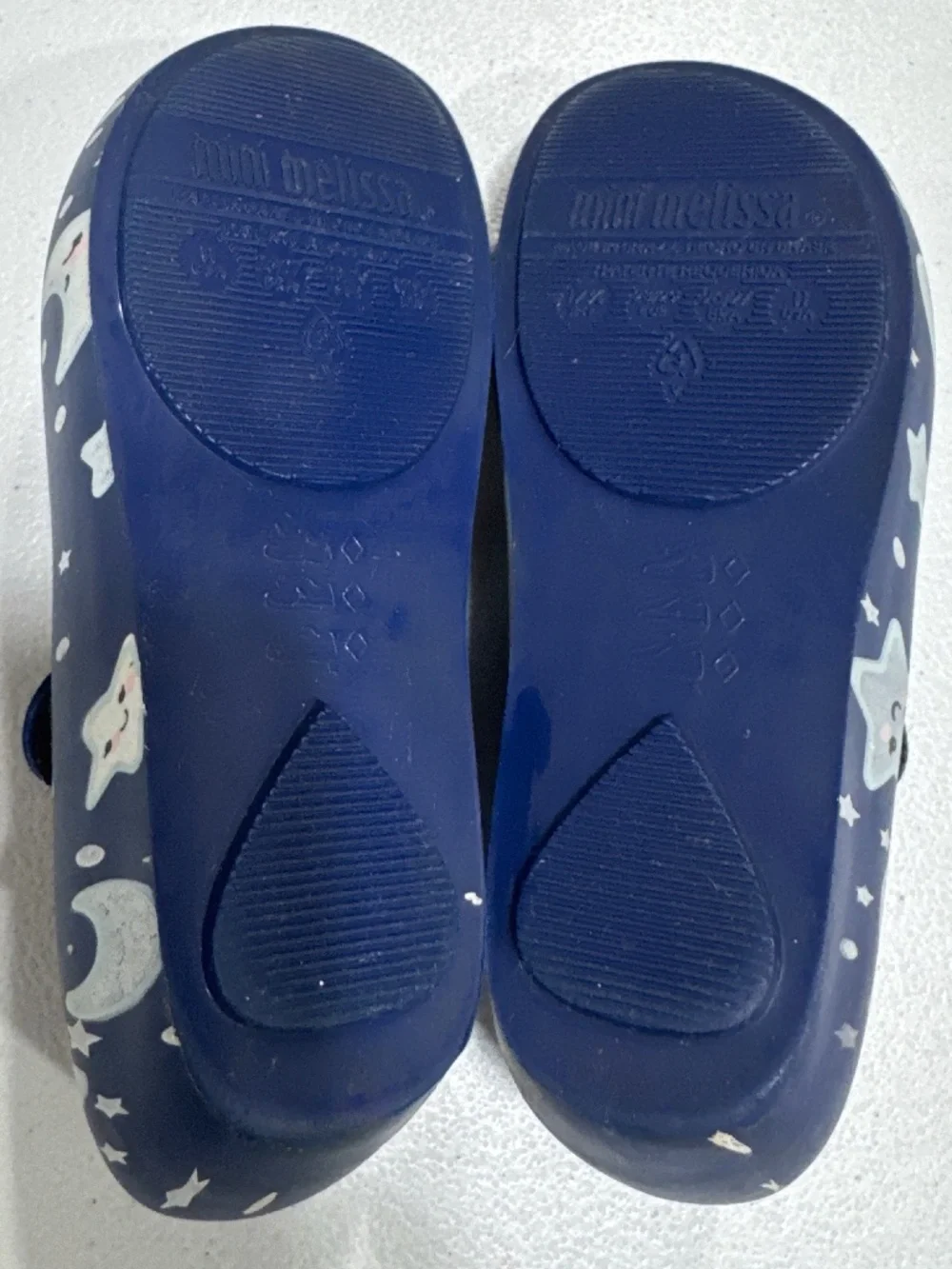 Mini Melissa Ultragirl Sweet Dreams Mary Jane shoes Blue stars and moons Size 11